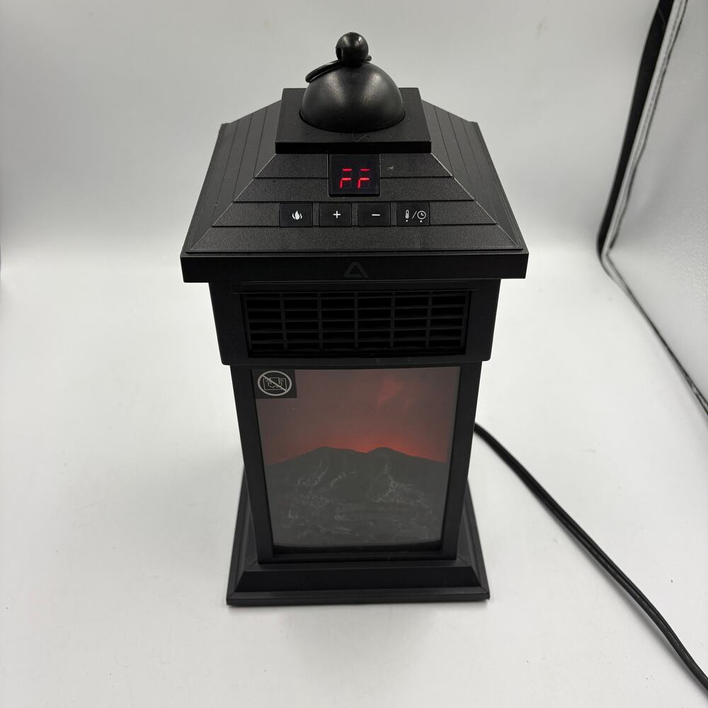 Ambiano FH-28 Lantern Space Heater Electric Fireplace Flame 400W 450W Tested